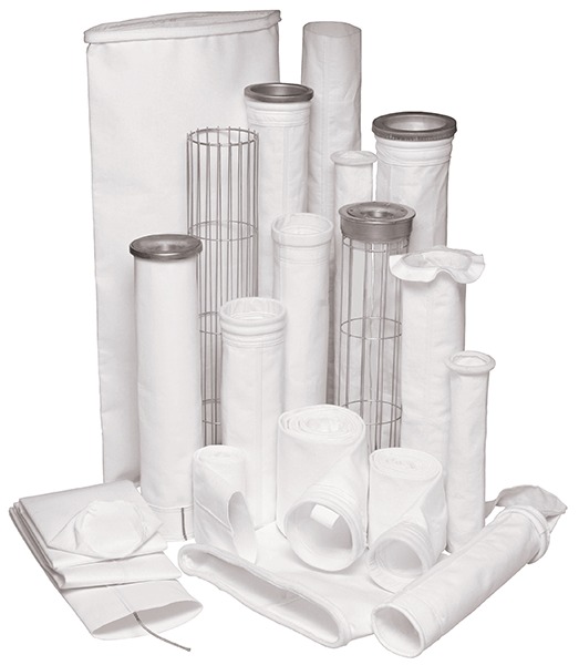 Dust collector filter bags.